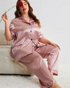 Satin Lounge Pyjama Set - Voldina