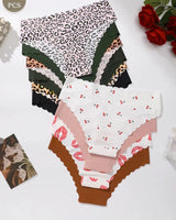10-Pack: Seamless Wavy-Edge Low-Rise Briefs - Voldina