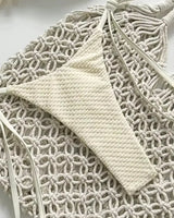 Solid Tie-Side Bikini Set - Voldina