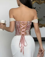 Structured Jacquard Corset - Voldina
