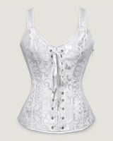 Structured Jacquard Corset Top - Voldina