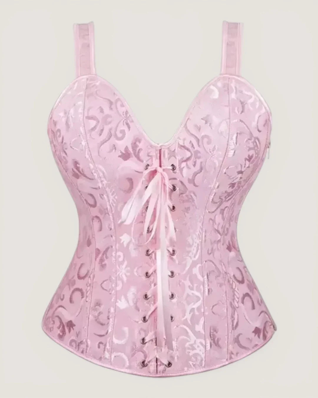 Structured Jacquard Corset Top - Voldina
