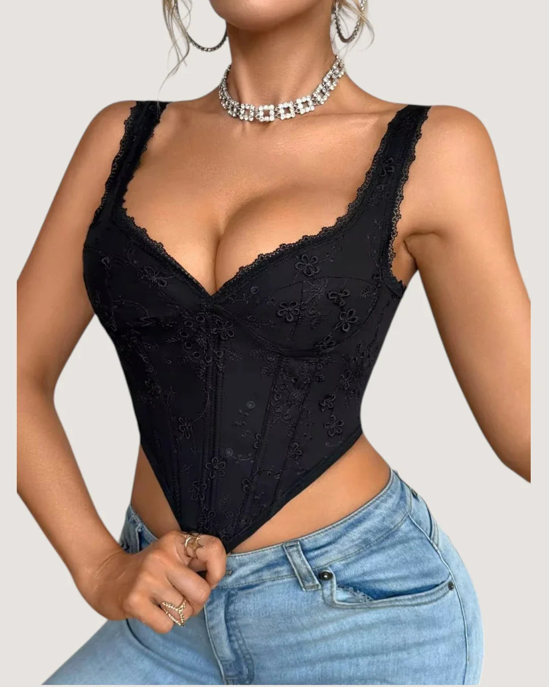 Structured Lace Corset - Voldina