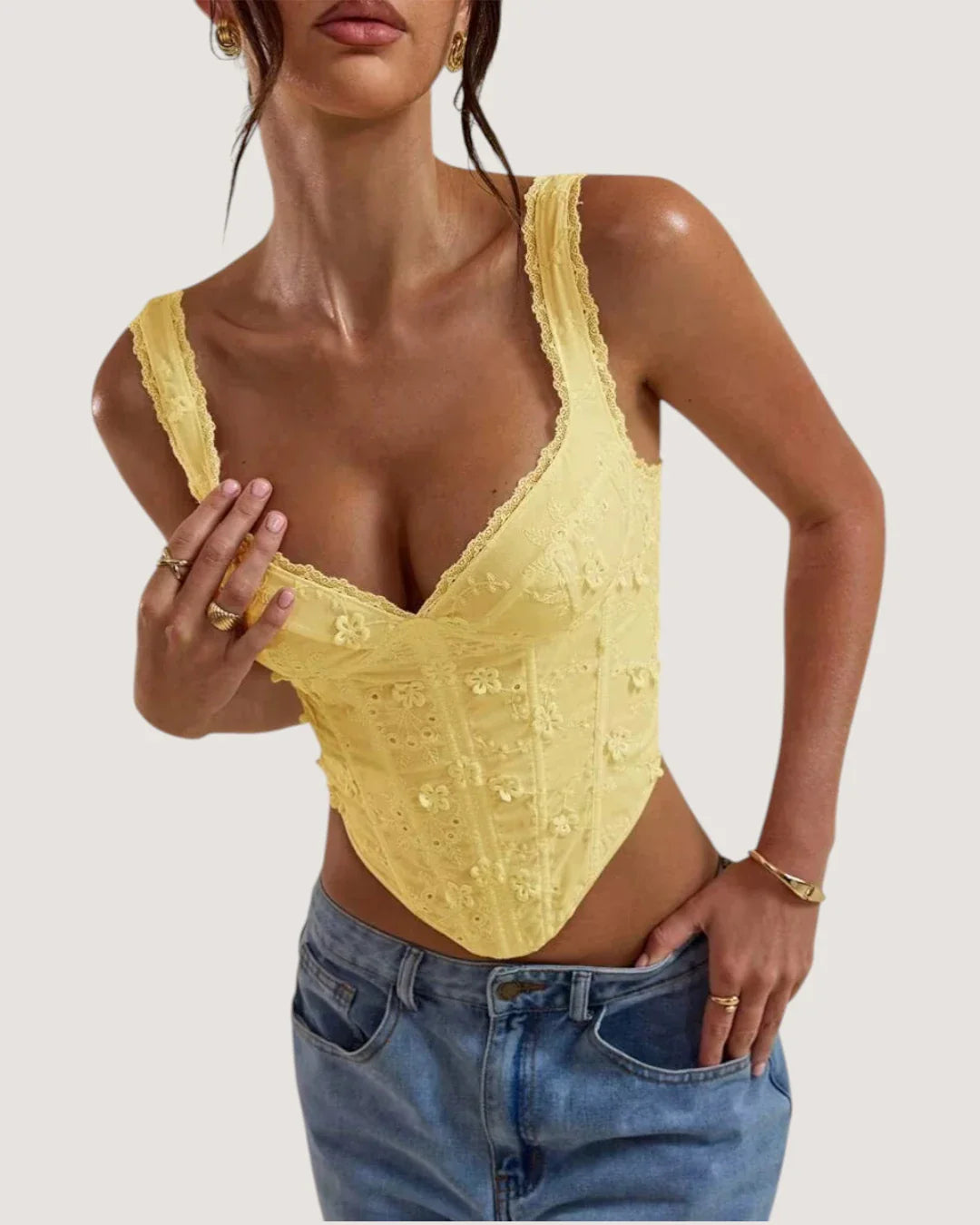 Structured Lace Corset - Voldina
