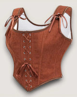 Structured Lace-Up Corset Top - Voldina