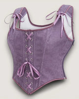 Structured Lace-Up Corset Top - Voldina