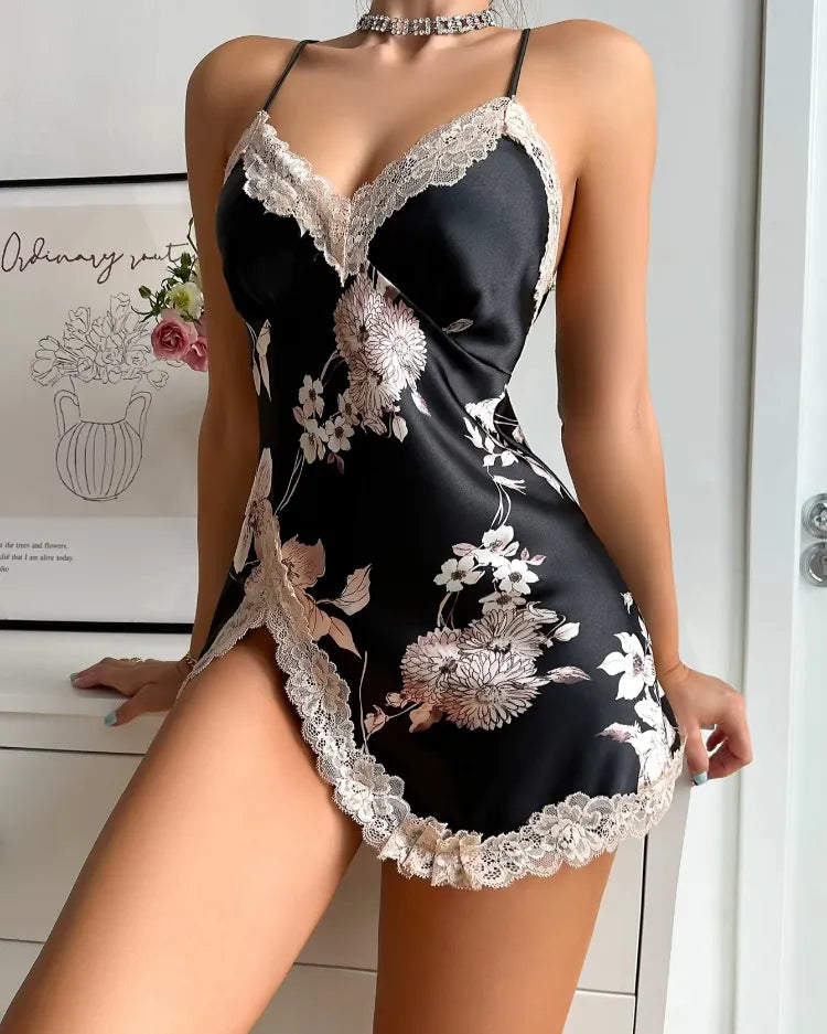 Summer Satin Slip Nightdress - Voldina