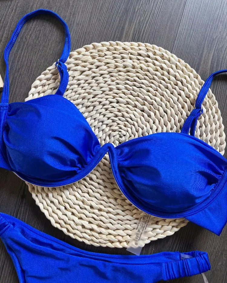 Underwired V-Wire Bikini Set - Voldina