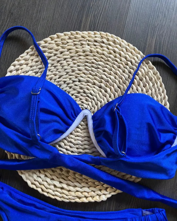 Underwired V-Wire Bikini Set - Voldina