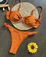 Underwired V-Wire Bikini Set - Voldina