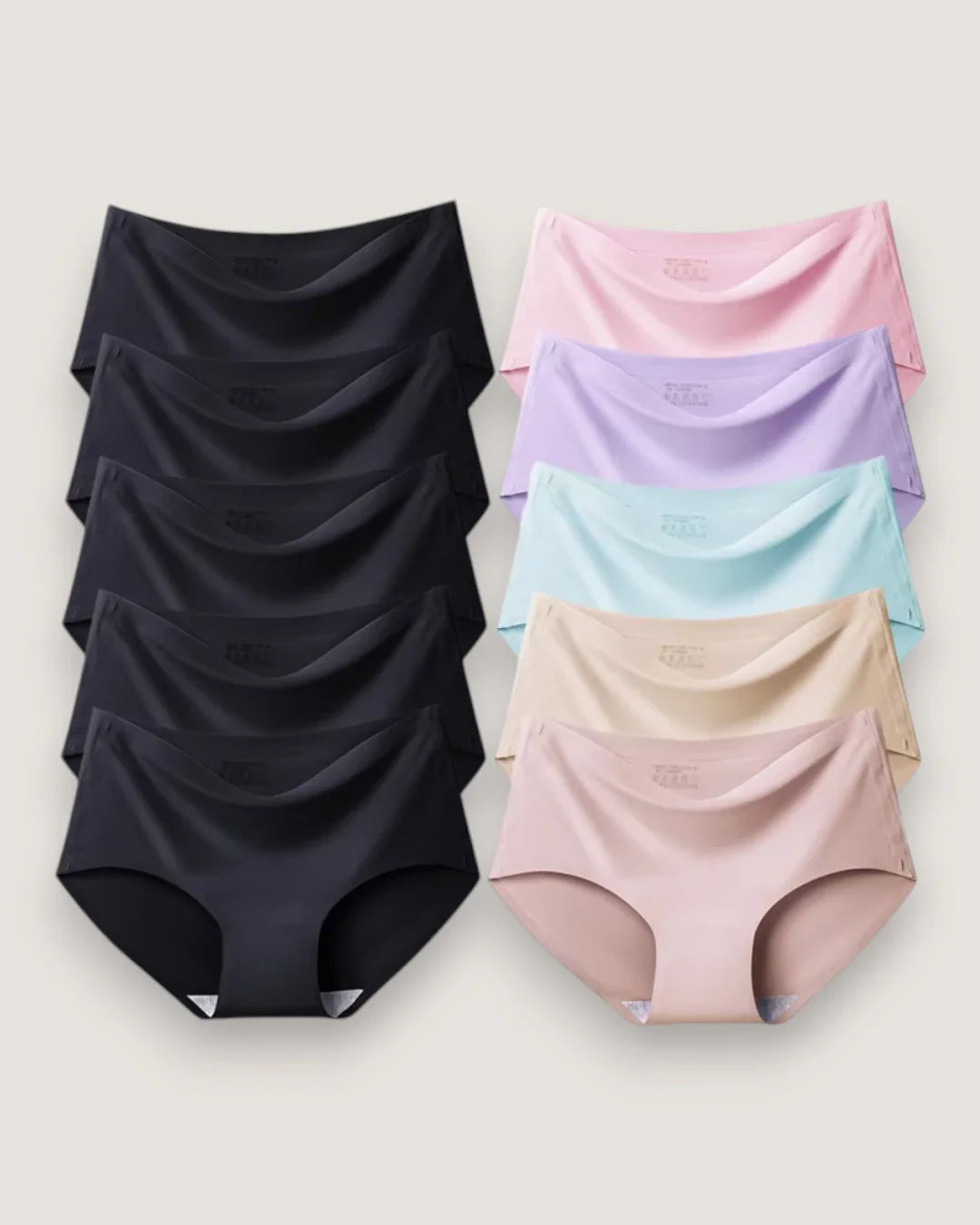 10-Pack: Seamless Mid-Rise Briefs - Voldina