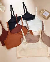 2-Pack: Seamless Ice Silk Petite Bralettes - Voldina