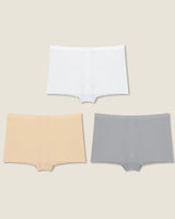 3-Pack: Seamless High-Rise Boyshort Briefs - Voldina