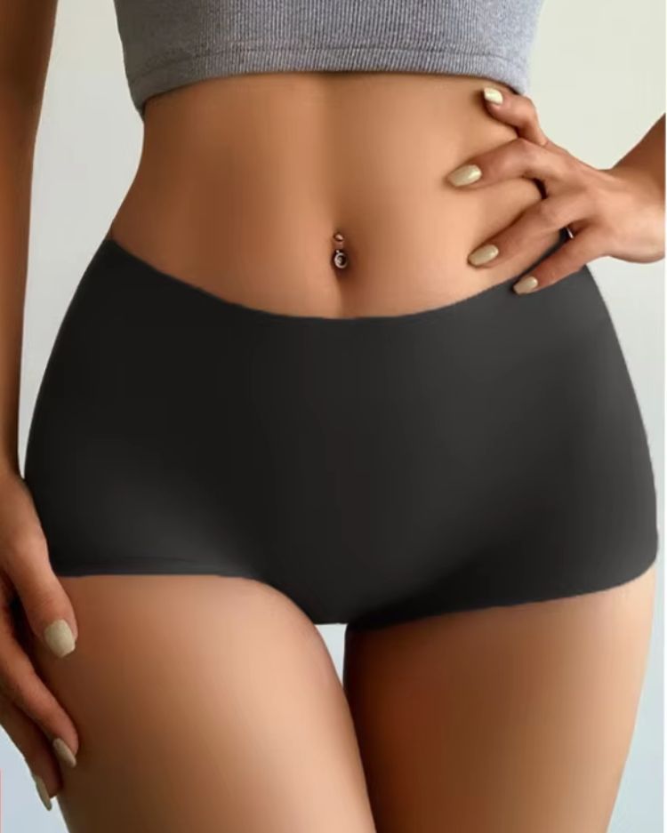 3-Pack: Seamless High-Rise Boyshort Briefs - Voldina