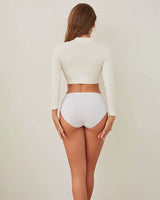 4-Pack: Seamless Mid-Rise Cotton Briefs - Voldina