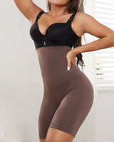 High-Waist Core Control Sculpting Shorts - Voldina