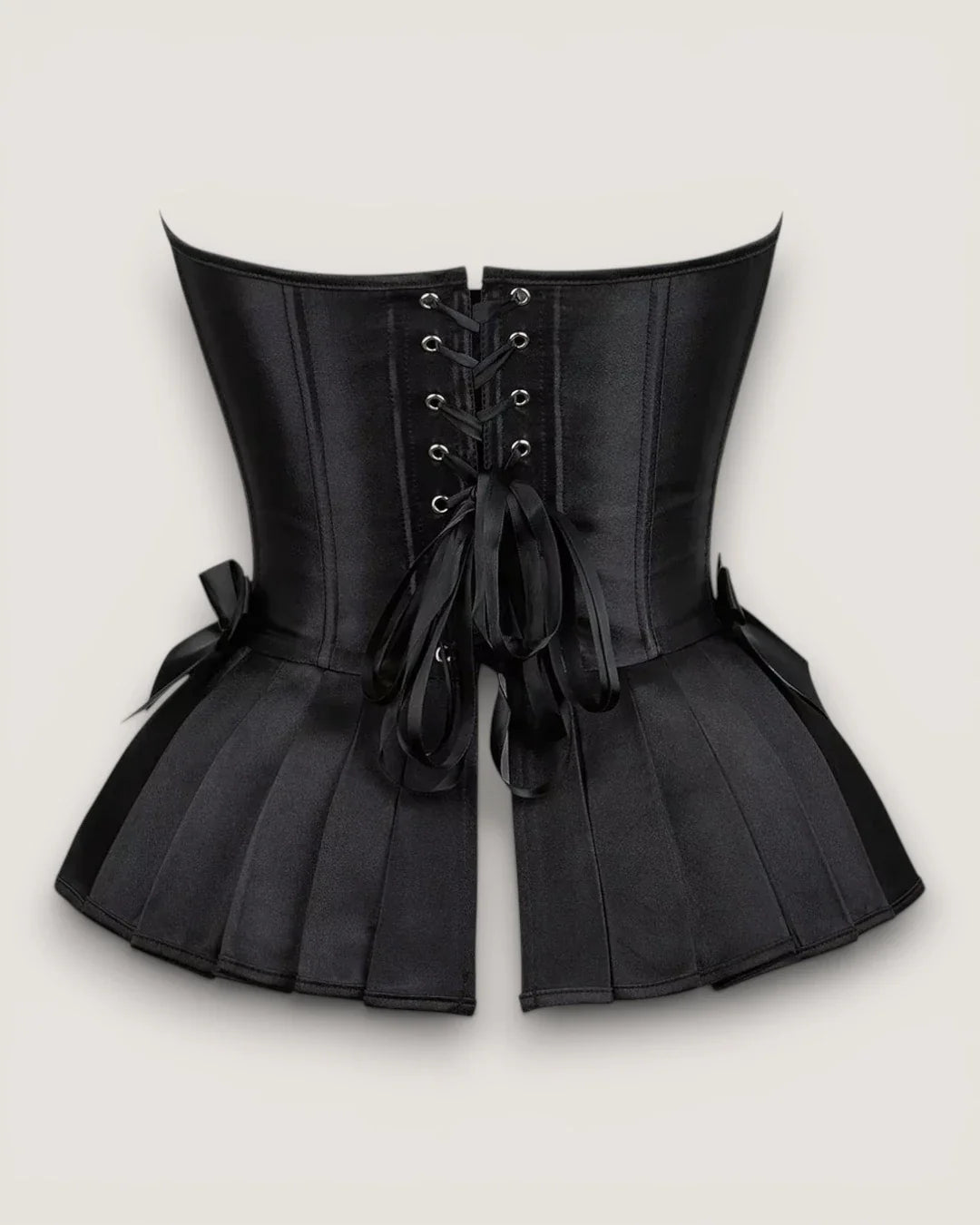 Satin Jacquard Corset Top - Voldina