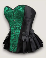 Satin Jacquard Corset Top - Voldina