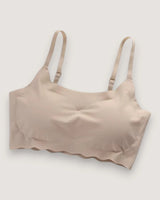 Seamless Wavy-Edge Comfort Bralette - Voldina