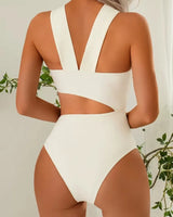 Asymmetric Cut-Out One-Piece - Voldina