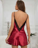Backless Lace Nightdress - Voldina