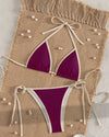 Cross-Back Tie-Side Bikini Set - Voldina