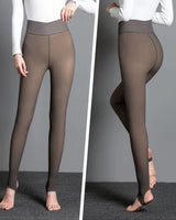 Fleece-Lined Illusion Tights - Voldina