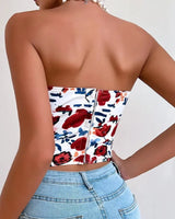 Floral Corset Top - Voldina