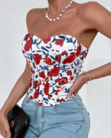 Floral Corset Top - Voldina