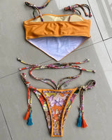 High-Cut Crop Top Bikini - Voldina