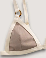 High-Cut Ribbed Ring Bikini Set - Voldina