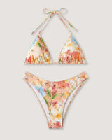 High-Waist Long-Sleeve 4 Pieces Bikini Set - Voldina
