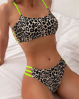 Leopard High-Waist Bikini Set - Voldina