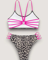 Leopard High-Waist Bikini Set - Voldina
