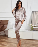 Printed Long-Sleeve Pyjama Set - Voldina