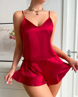 Satin Camisole Pyjama Set - Voldina