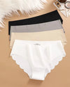 4-Pack: Seamless Wavy-Edge Low-Rise Briefs - Voldina