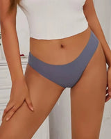 4-Pack: Seamless Wavy-Edge Low-Rise Briefs - Voldina