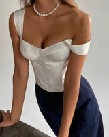 Square Neck Corset Top - Voldina
