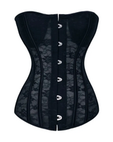 Strapless Lace Mesh Corset - Voldina