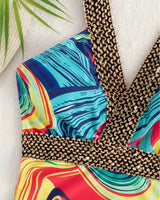 Strappy Cut-Out Swimsuit - Voldina