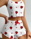 Strawberry Silky Pyjama Set - Voldina