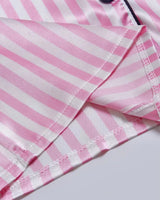 Striped Satin Short Pyjamas - Voldina