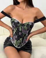 Structured Jacquard Corset - Voldina