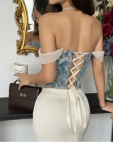 Structured Jacquard Corset - Voldina