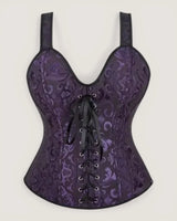 Structured Jacquard Corset Top - Voldina
