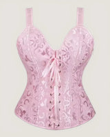 Structured Jacquard Corset Top - Voldina