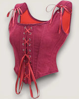 Structured Lace-Up Corset Top - Voldina