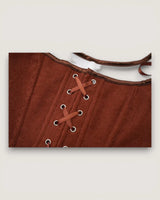Structured Lace-Up Corset Top - Voldina