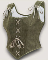 Structured Lace-Up Corset Top - Voldina